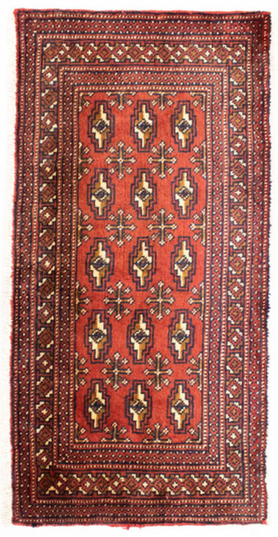 Turkaman-matta 50x100cm - Persisk matta