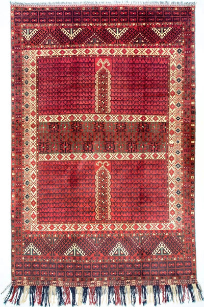 Hatchlu Mattan 203x293cm - Oriental Carpet - röd