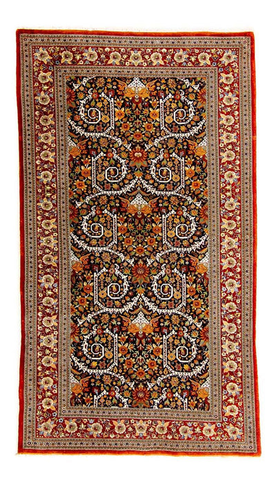 Qom Mattan 116x216cm - Persisk matta - röd