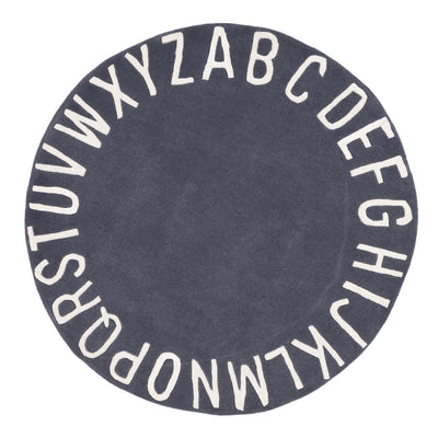 Alfabetet ABC Barnmatta Runt