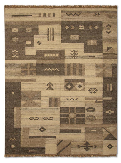 Modern kilim Mattan 140x200cm - Ullmatta