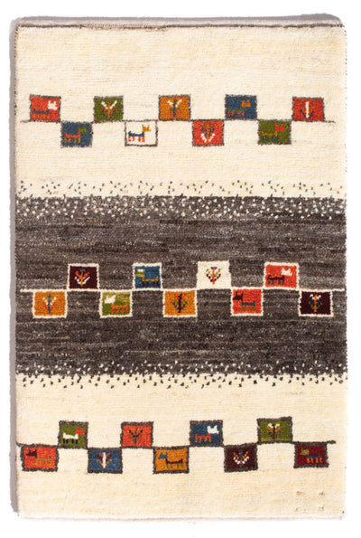 Persisk Gabbeh Mattan 63x92cm - Perserteppich Wollteppich