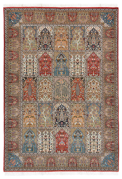 Indo Qom Mattan 172x242cm - Oriental Carpet