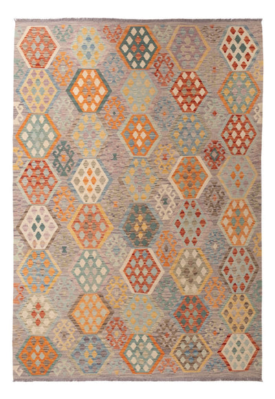 Kilim Maimana 207x298cm - Ullmatta - flerfärgad