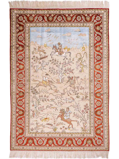 Kinesisk silke Mattan 123x178cm - Oriental Carpet