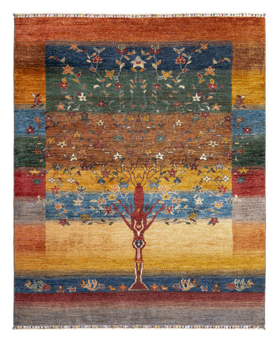Loribaft Mattan 158x193cm - Perserteppich Wollteppich