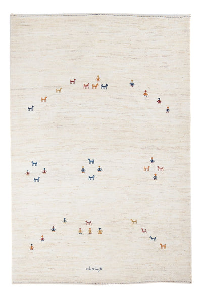 Persisk Gabbeh Mattan 126x178cm - Perserteppich Wollteppich
