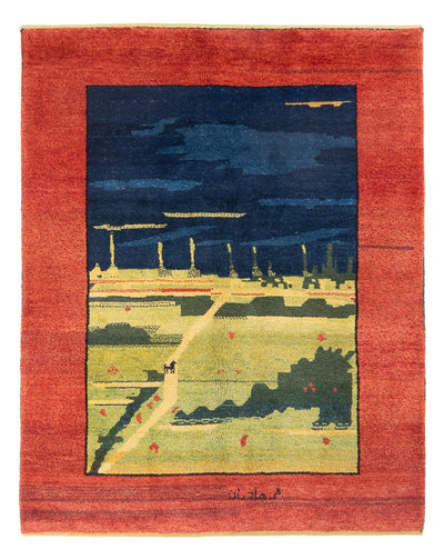 Persisk Gabbeh Mattan 140x180cm - Perserteppich Wollteppich