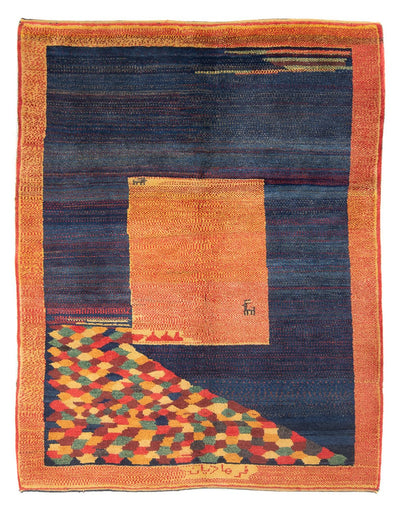 Persisk Gabbeh Mattan 157x196cm - Perserteppich Wollteppich