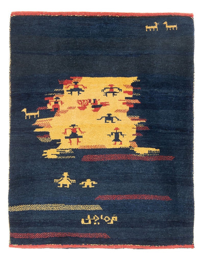Persisk Gabbeh Mattan 92x120cm - Perserteppich Wollteppich