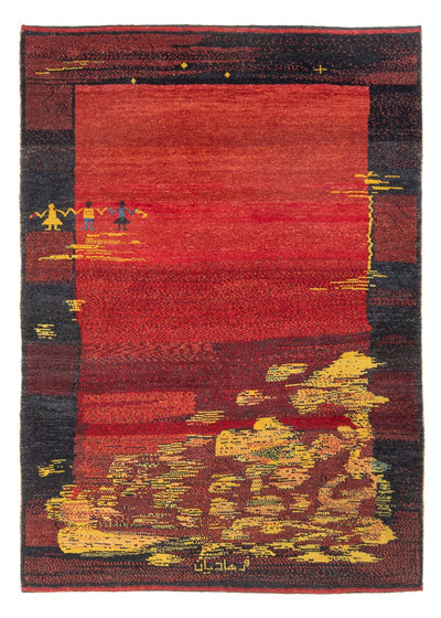Persisk Gabbeh Mattan 127x176cm - Perserteppich Wollteppich