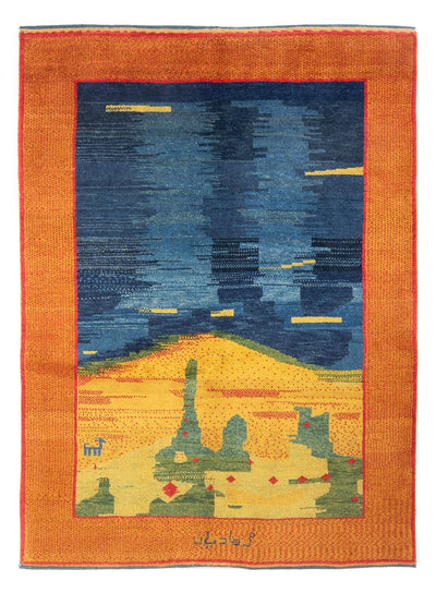 Persisk Gabbeh Mattan 153x206cm - Perserteppich Wollteppich