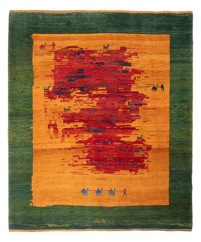 Persisk Gabbeh Mattan 200x227cm - Perserteppich Wollteppich
