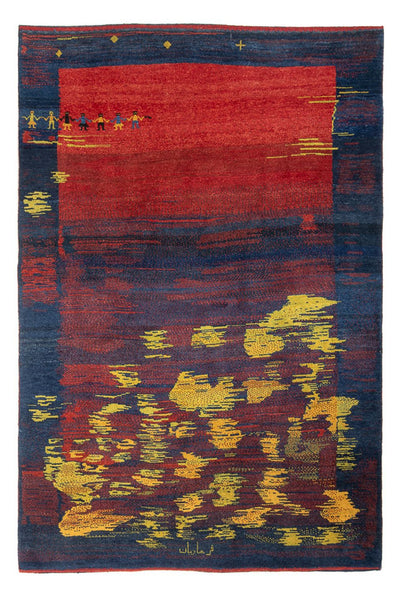 Persisk Gabbeh Mattan 190x266cm - Perserteppich Wollteppich