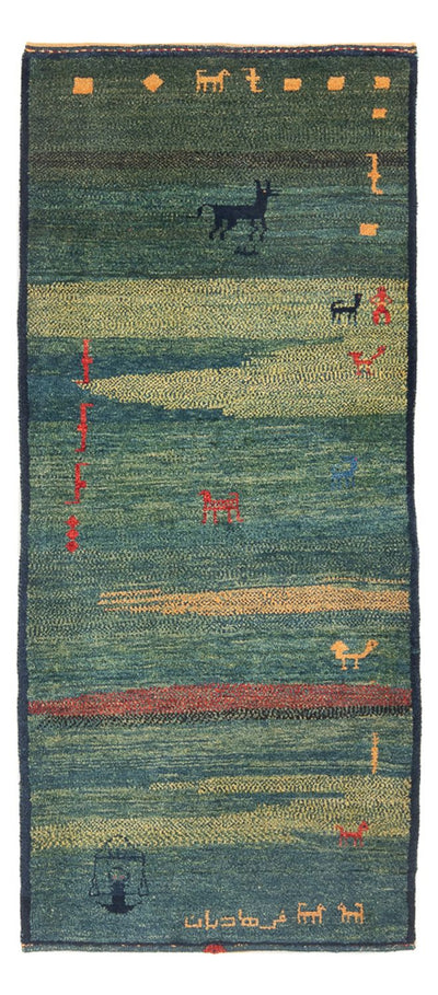 Persisk Gabbeh Mattan 87x195cm - Perserteppich Wollteppich