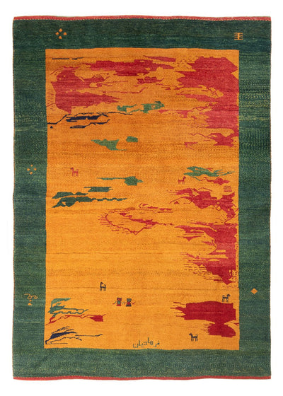 Persisk Gabbeh Mattan 163x207cm - Perserteppich Wollteppich