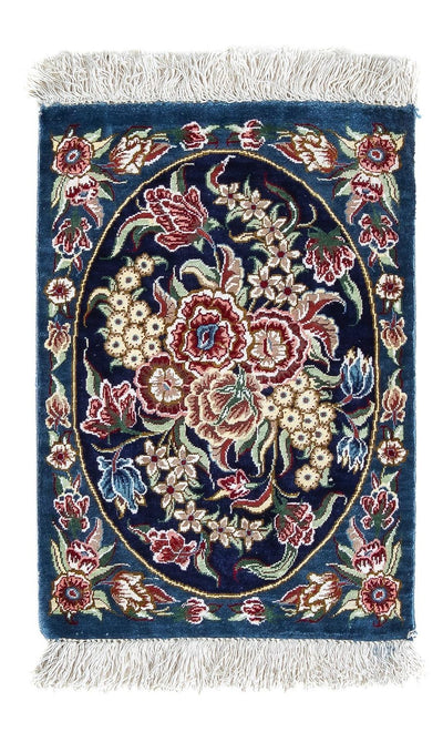 Qom silke Mattan 28x40cm - Persisk matta