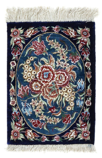 Qom silke Mattan 28x40cm - Persisk matta