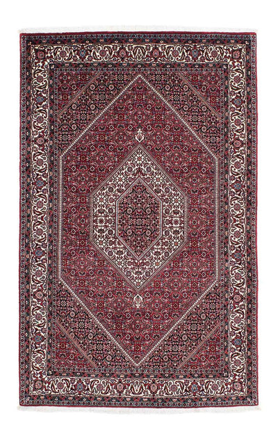 Bidjar Mattan 132x209cm - Persisk matta - ljusröd