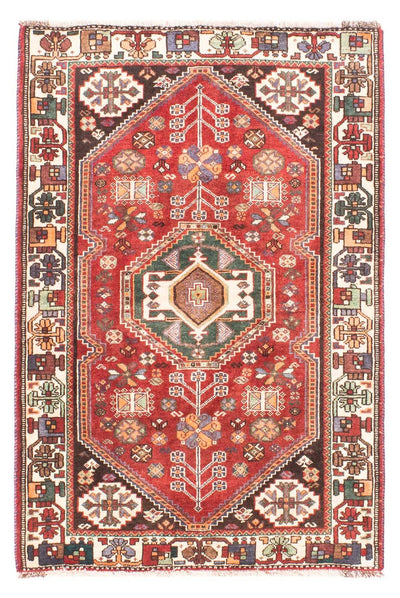 Qashqai Mattan 103x152cm - Persisk matta - mörkröd
