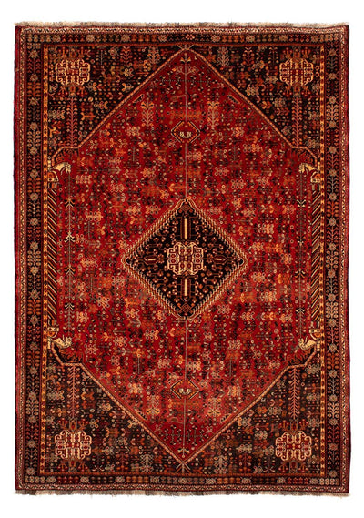 Qashqai Mattan 203x288cm - Persisk matta - mörkröd