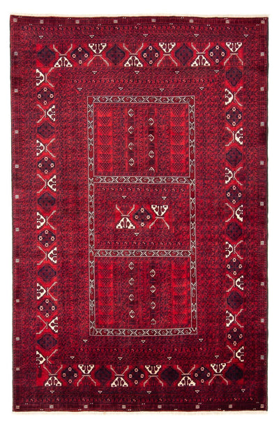 Turkaman-matta 157x240cm - Persisk matta - mörkröd