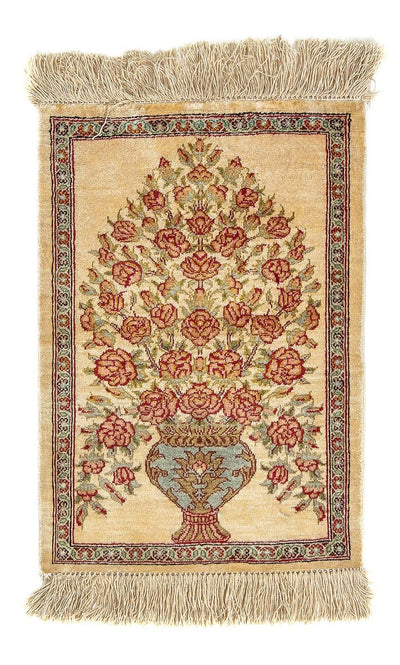 Qom silke Mattan 31x42cm - Persisk matta