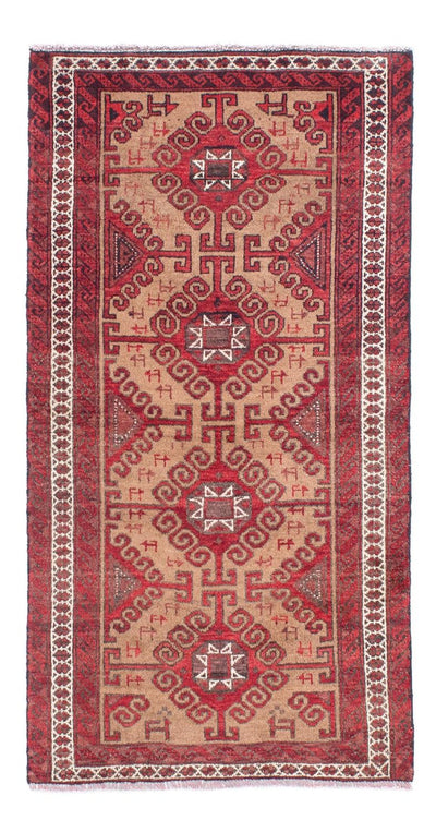 Baluch-matta 76x140cm - Oriental Carpet - röd