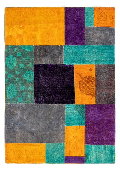 Patchwork-matta 164x232cm - Perserteppich Wollteppich