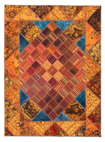 Patchwork-matta 176x234cm - Perserteppich Wollteppich
