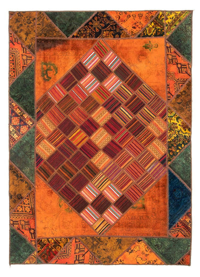 Patchwork-matta 164x225cm - Perserteppich Wollteppich