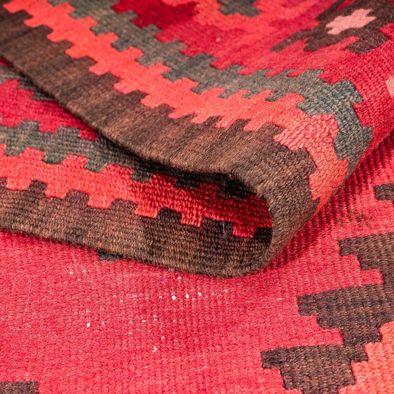 Runner Kelim-matta - gammal - 325 x 118 cm - flerfärgad