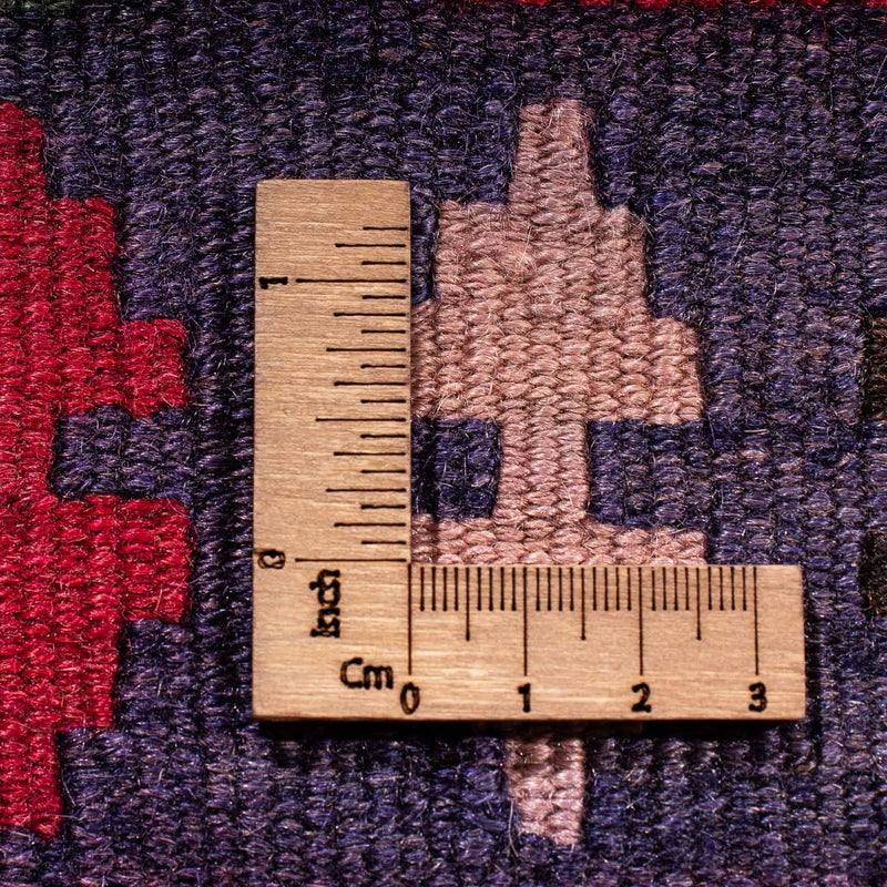 Runner Kelim-matta - gammal - 325 x 118 cm - flerfärgad