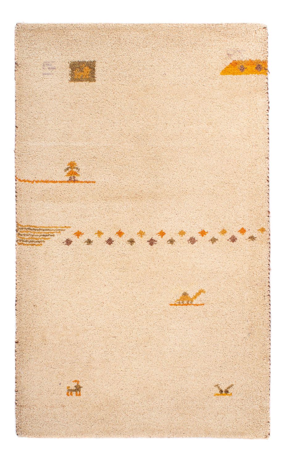 Gabbeh-matta - Indus - 120 x 70 cm - beige
