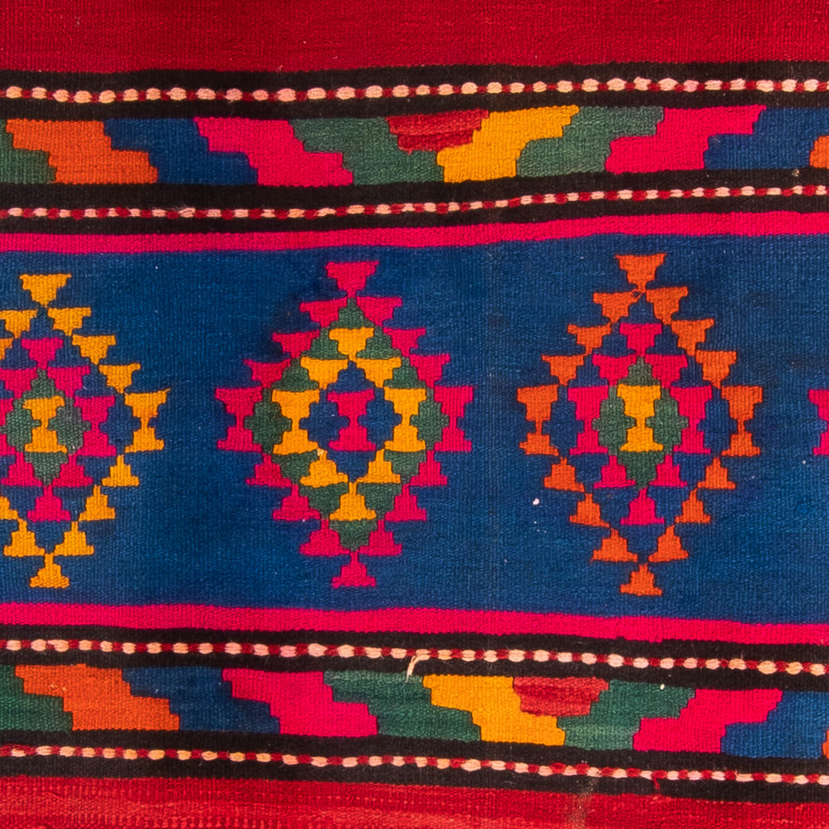 Runner Kelim-matta - gammal - 360 x 150 cm - flerfärgad