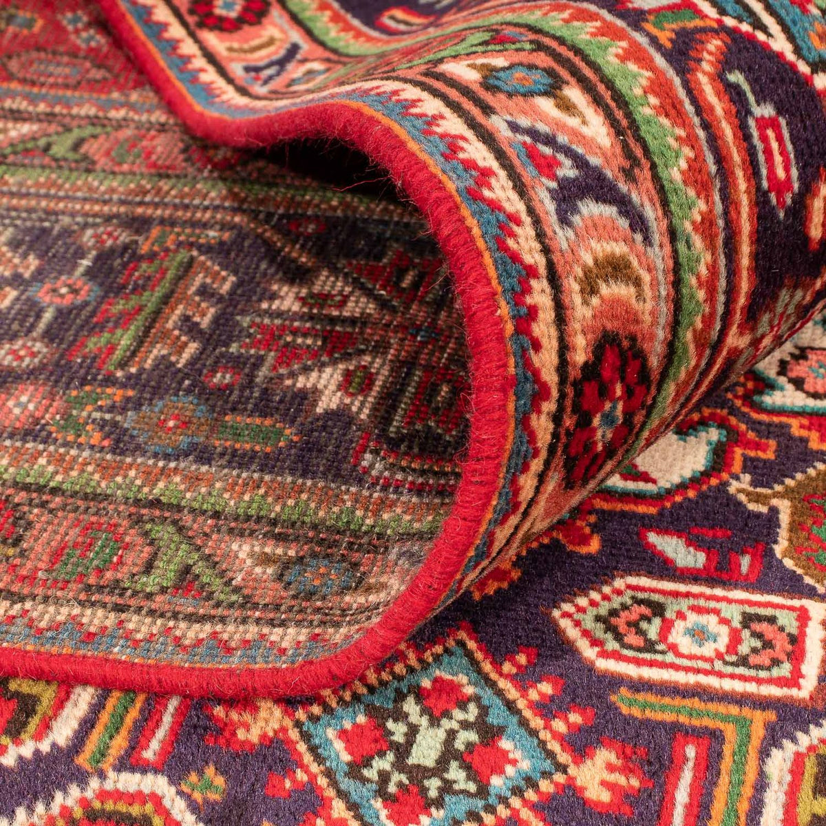 Persisk matta - Tabriz - 297 x 195 cm - mörkröd