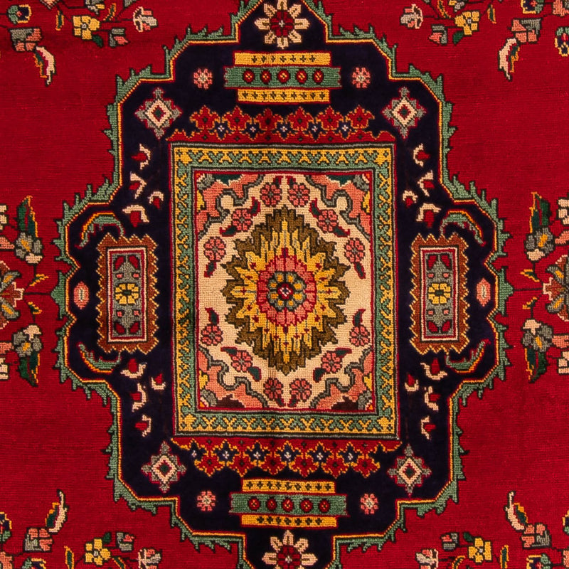 Persisk matta - Tabriz - 297 x 197 cm - mörkröd