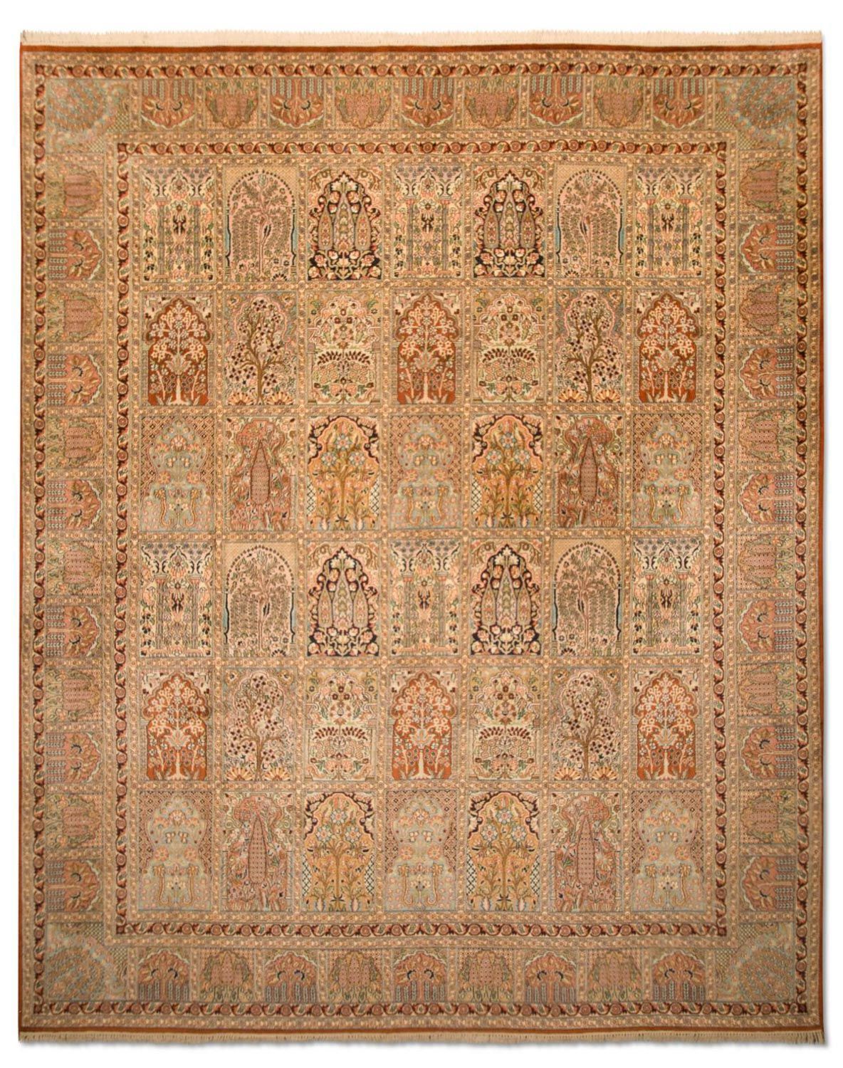Sidenmatta - Kashmir Silk - 308 x 241 cm - flerfärgad