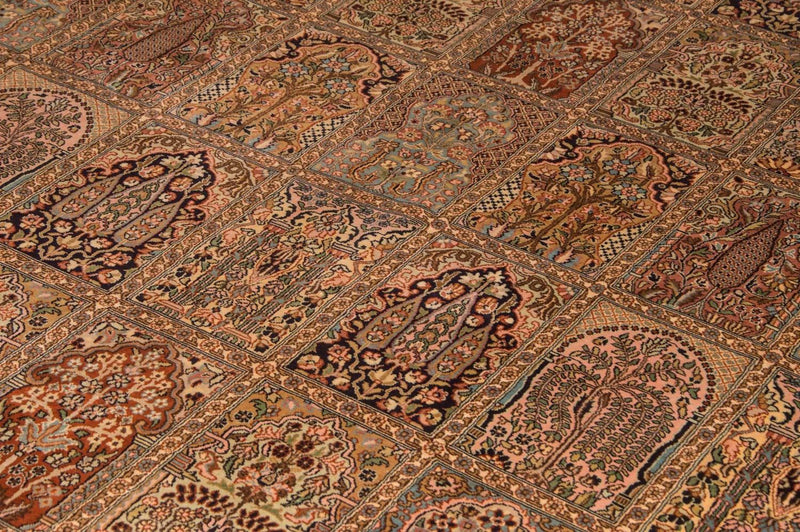 Sidenmatta - Kashmir Silk - 308 x 241 cm - flerfärgad