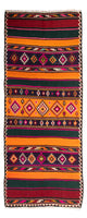 Runner Kelim-matta - gammal - 355 x 150 cm - flerfärgad