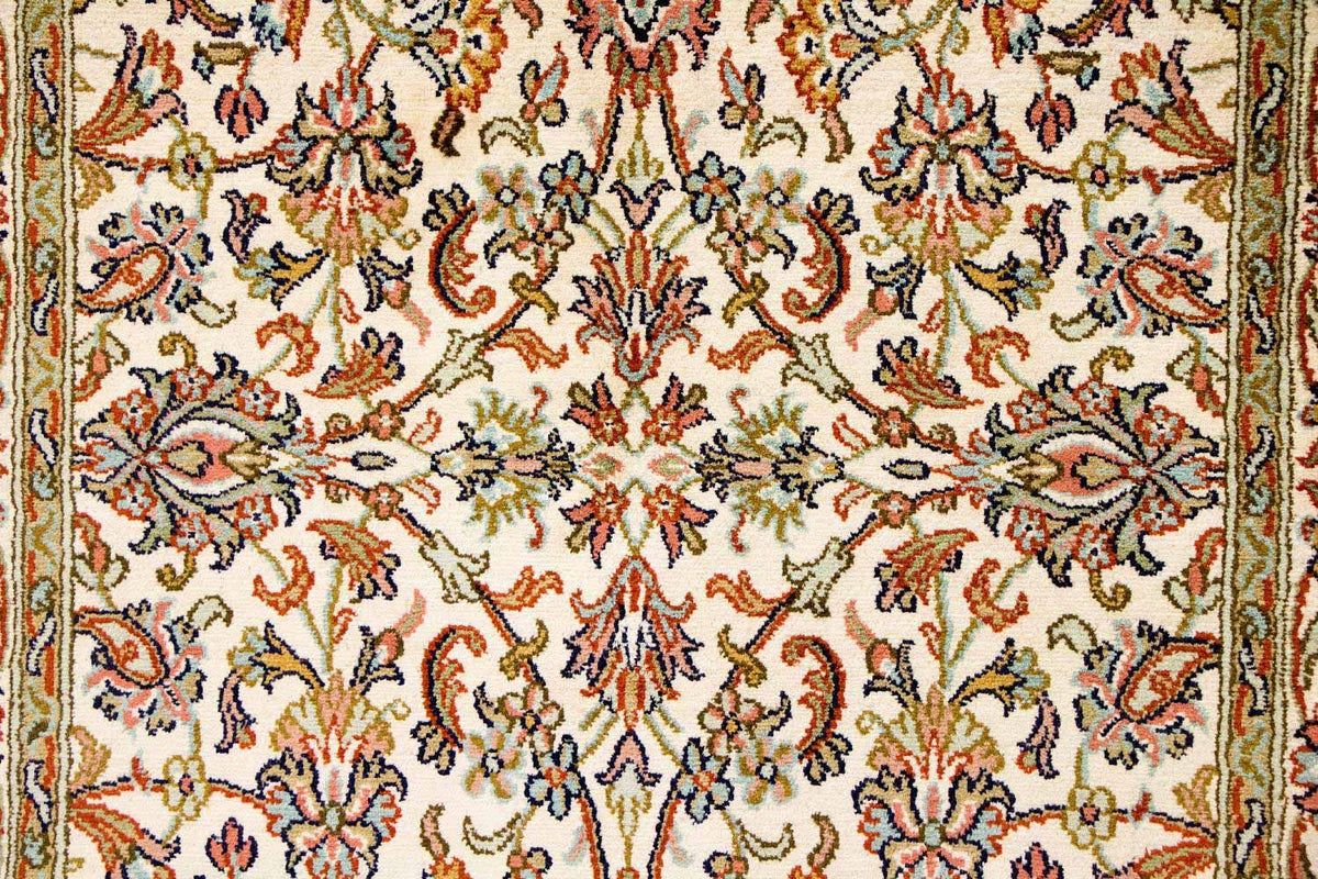 Sidenmatta - Kashmir Silk - 127 x 74 cm - beige