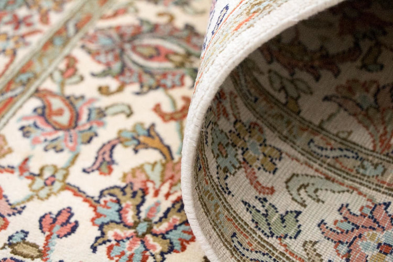 Sidenmatta - Kashmir Silk - 127 x 74 cm - beige