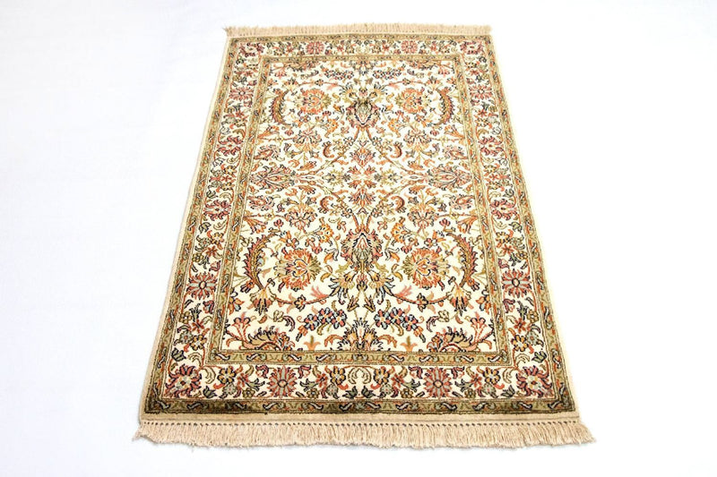 Sidenmatta - Kashmir Silk - 127 x 74 cm - beige