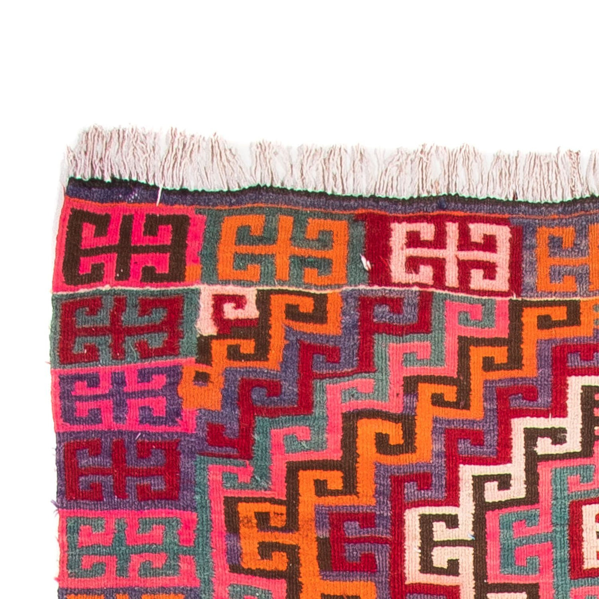 Runner Kelim-matta - gammal - 320 x 135 cm - flerfärgad