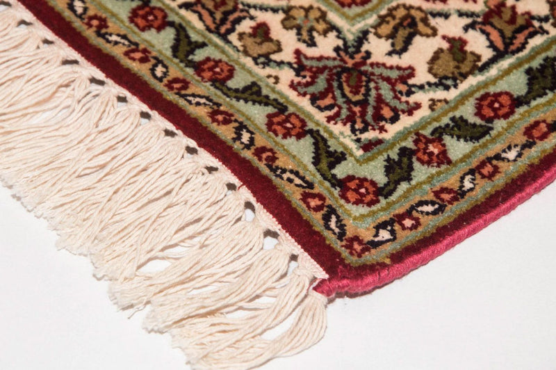 Sidenmatta - Kashmir Silk - 120 x 80 cm - röd