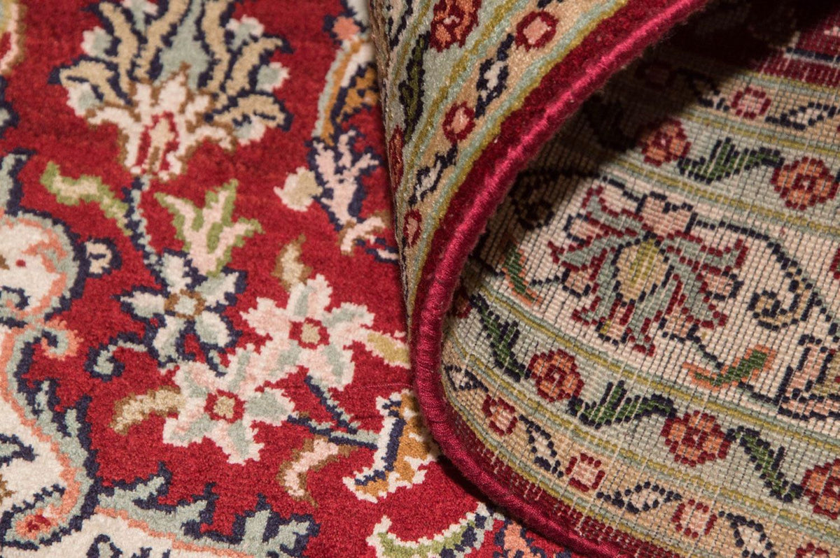 Sidenmatta - Kashmir Silk - 120 x 80 cm - röd