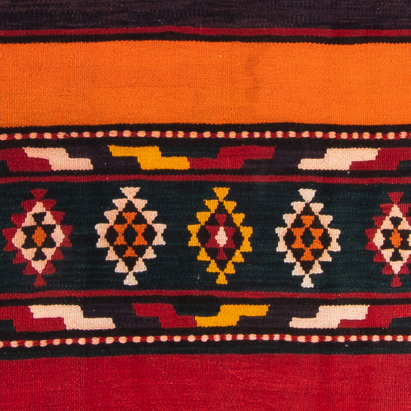 Runner Kelim-matta - gammal - 340 x 140 cm - flerfärgad