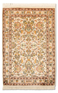 Sidenmatta - Kashmir Silk - 95 x 62 cm - beige
