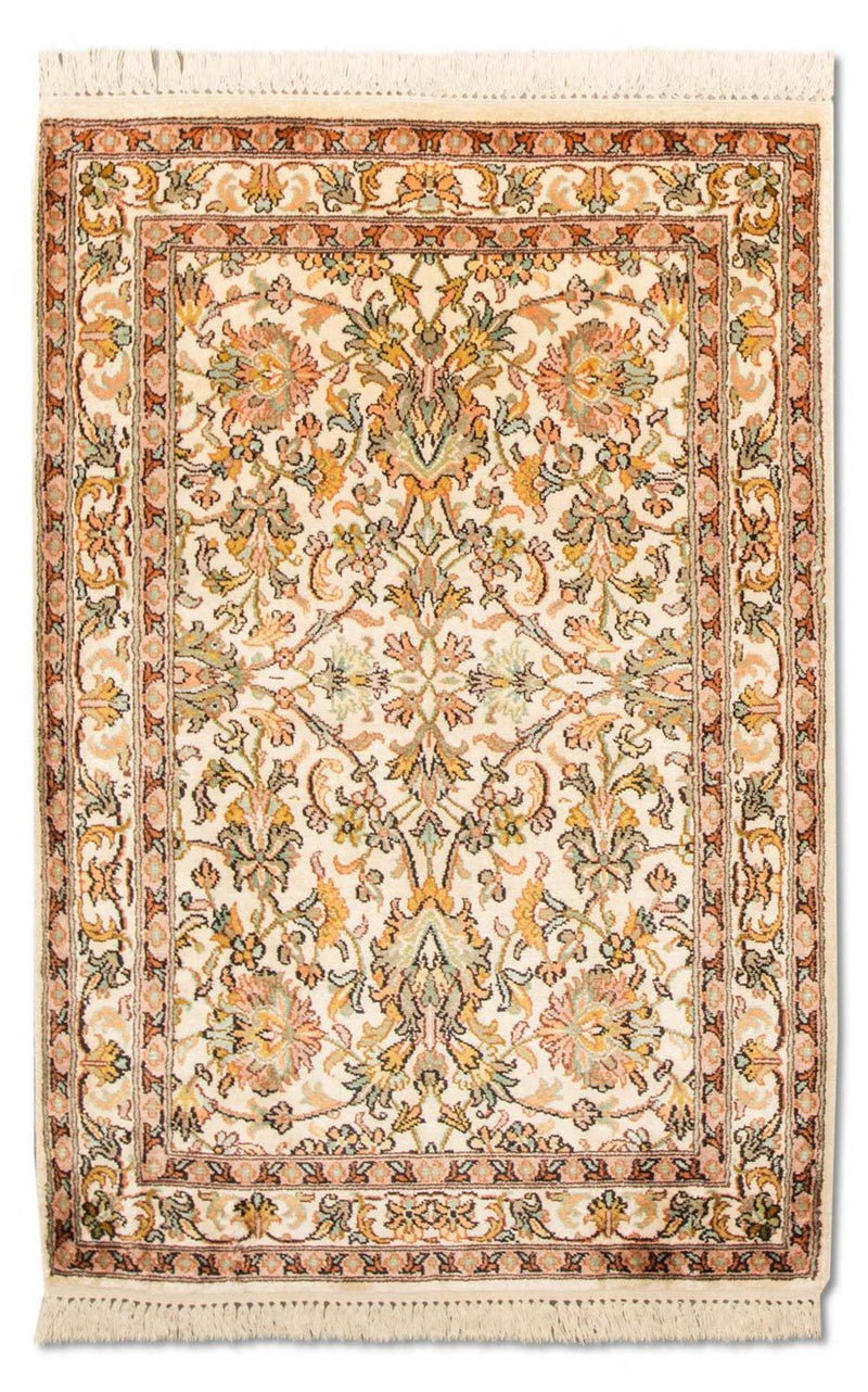 Sidenmatta - Kashmir Silk - 95 x 62 cm - beige
