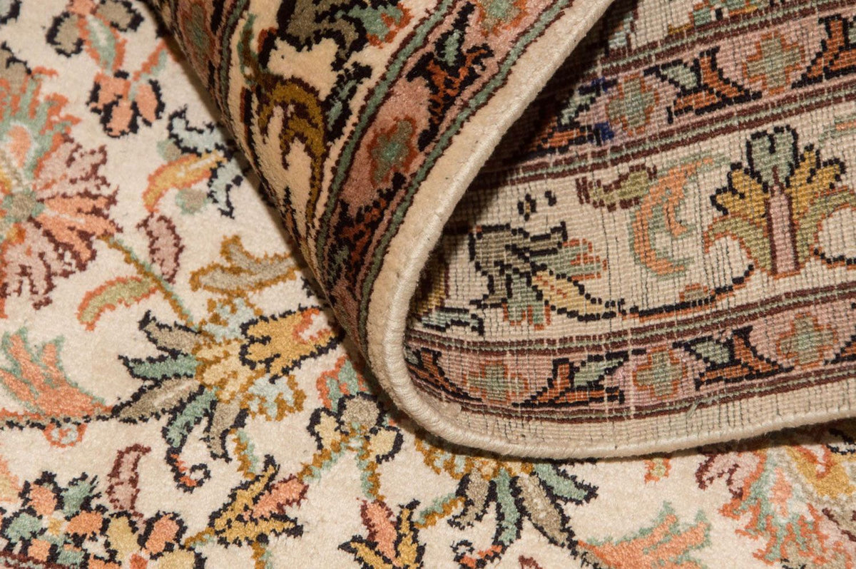 Sidenmatta - Kashmir Silk - 95 x 62 cm - beige